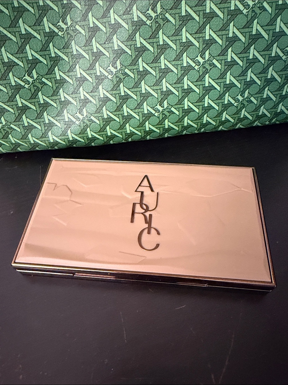 AURIC Magnetic Rose Gold Vegan Leather Empty Palette